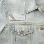 エレガント抽象芸術淡い色の金ゴールド大理石瑪瑙 名札 (インサイチュ)