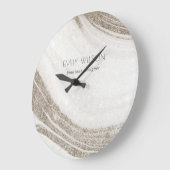 エレガント抽象芸術淡い色の金ゴールド ラージ壁時計 (傾斜)