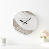 エレガント抽象芸術淡い色の金ゴールド ラージ壁時計 (ホーム)