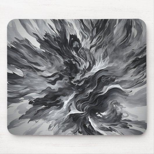 エレガント抽象芸術火煙 マウスパッド (正面)