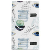 エレガント抽象芸術結婚式の引き出物抱き枕 スモールペーパーバッグ (裏面)