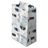 エレガント抽象芸術結婚式の引き出物抱き枕 スモールペーパーバッグ (正面アングル)