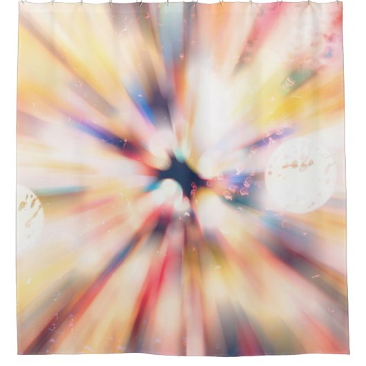 エレガント抽象芸術背景抽象芸術 シャワーカーテン (正面)