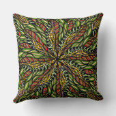 エレガント抽象芸術自然デザイン枕 クッション (裏面)