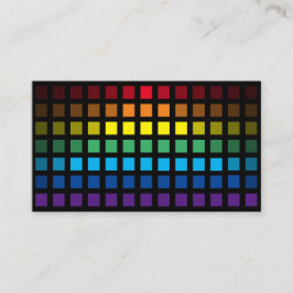 エレガント抽象芸術虹色カラフルモザイク 名刺