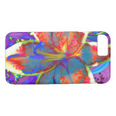 エレガント抽象芸術赤い花 Case-Mate iPhoneケース (裏面(横))