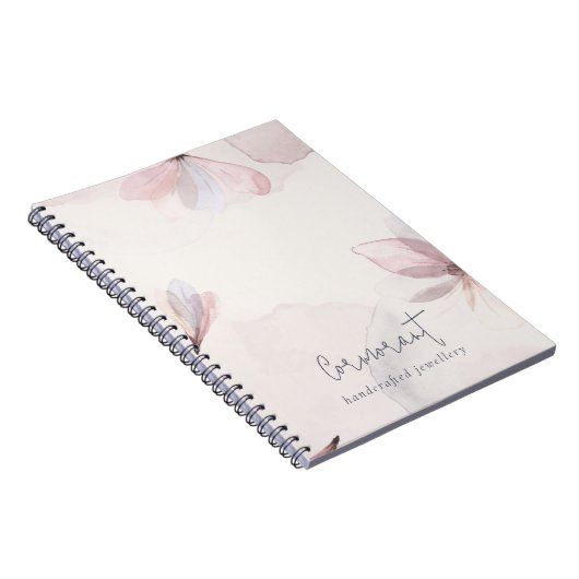 エレガント抽象芸術赤面水彩画フローラ事業 ノートブック (右側)