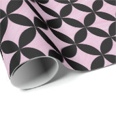 エレガント抽象芸術·ピンク·ダイヤモンド·パターン| ラッピングペーパー (ロールコーナー)