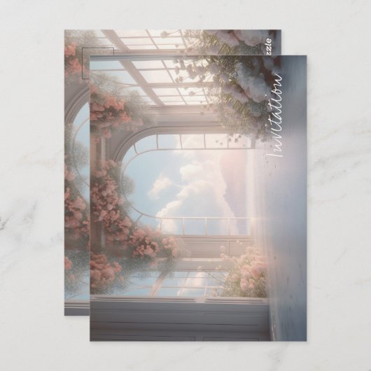 エレガント招待状 ポストカード (正面/裏面)