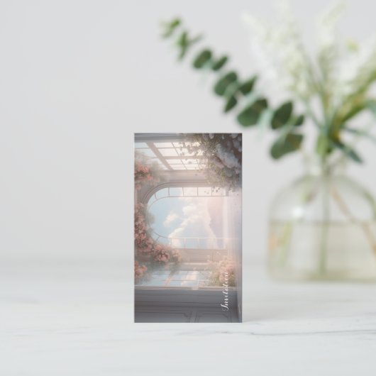 エレガント招待状 名刺 (スタンド正面)