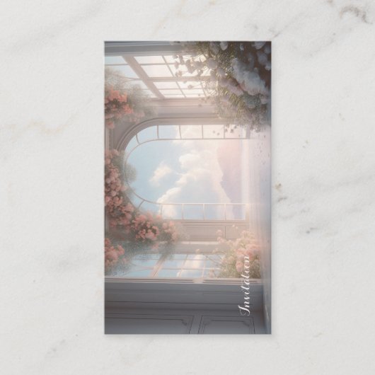 エレガント招待状 名刺 (正面)