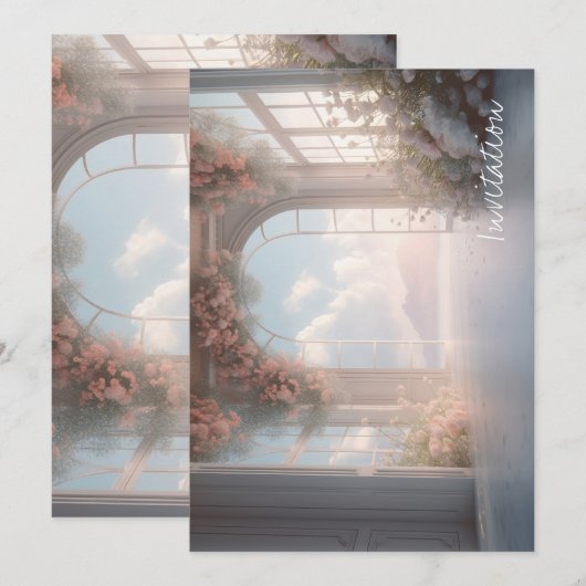 エレガント招待状 招待状 (正面/裏面)