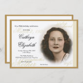 エレガント招待状 招待状 (正面/裏面)