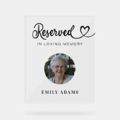 エレガント指定席記念結婚の写真 アクリルサイン (正面)