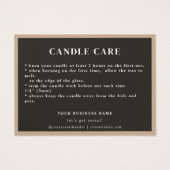 エレガント指示キャンドル気にサンキューカード (裏面)