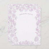 エレガント描フローラ ノートカード (正面/裏面)