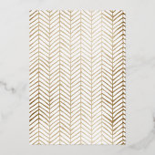 エレガント救日のホイルと写真 箔招待状 (裏面)