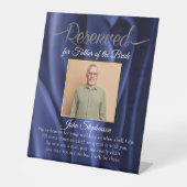 エレガント救Aシート写真結婚の記念 台座サイン (正面)