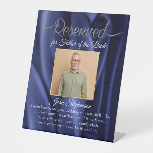 エレガント救Aシート写真結婚の記念 台座サイン (正面)