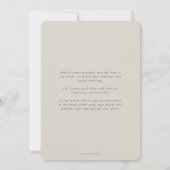 エレガント数々のミニマル写真 セーブザデート (裏面)