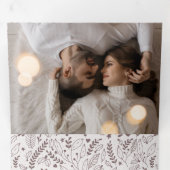 エレガント数々の写真 三つ折りクリスマスカード (内部最初)