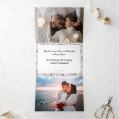 エレガント数々の写真 三つ折りクリスマスカード (内部)