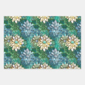 エレガント数々の花 ラッピングペーパーシート (正面)