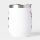 エレガント文字またはモノグラム名のスクリパーソナライズされたプト (左面)