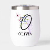 エレガント文字またはモノグラム名のスクリパーソナライズされたプト (正面)