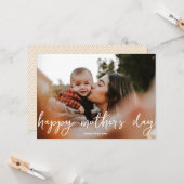 エレガント文字写真マザーズデイカード カード (正面/裏面インサイチュ)