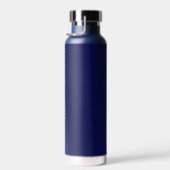 エレガント文字、モノグラムおよび金ゴールドローレルリース ウォーターボトル (右面)