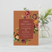 エレガント新しいガーデン結婚フラワーズ セーブザデート (スタンド正面)