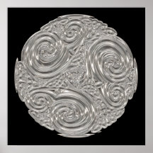 エレガント新しいシルバー黒メタリック調べモダン