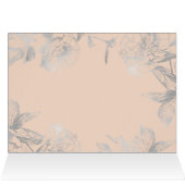 エレガント新婦付添人の花の銀製の赤面ありがとう (内部横(上))