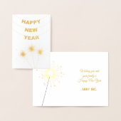 エレガント新年の幸せ企業の金ゴールド 箔カード (ディスプレー)