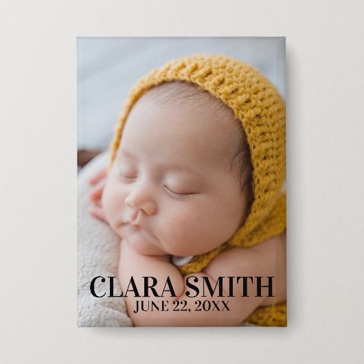 エレガント新生児 缶バッジ (正面)