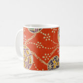 エレガント日本の和紙の折りファンシー玉 コーヒーマグカップ (正面左)