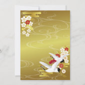 エレガント日本の結婚スタイル 招待状 (裏面)