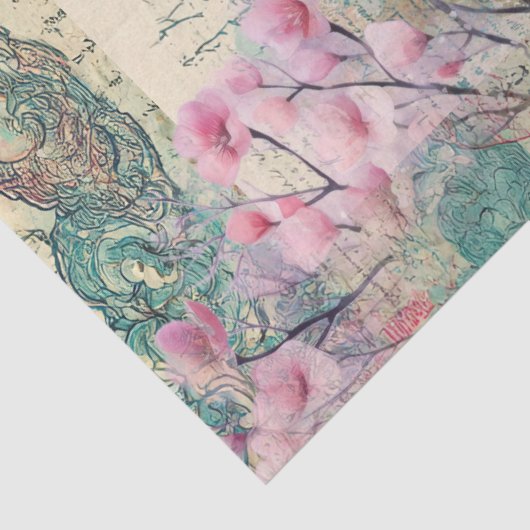 エレガント日本のCollage Decompage 薄葉紙 (詳細)