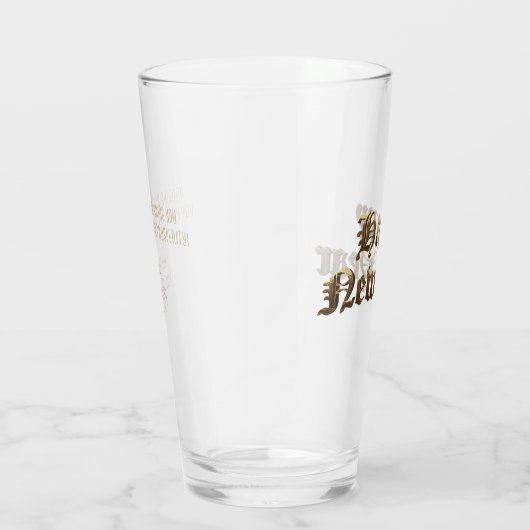 エレガント旧英レタリング新年 タンブラーグラス (右)