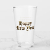 エレガント旧英レタリング新年 タンブラーグラス (正面)