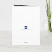 エレガント明るいメリー金ゴールドと青のフォトカード シーズンカード (裏面)