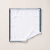 エレガント明るく |クリスマスブルー バスタオルセット (ウォッシュタオル)