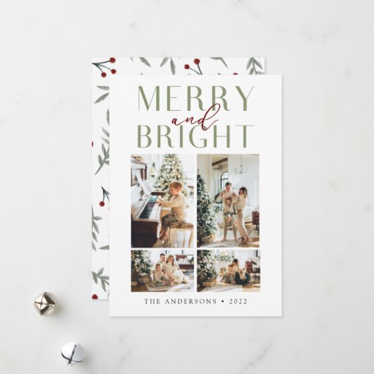 エレガント明メリーるい4枚の写真 シーズンカード (正面/裏面インサイチュ)