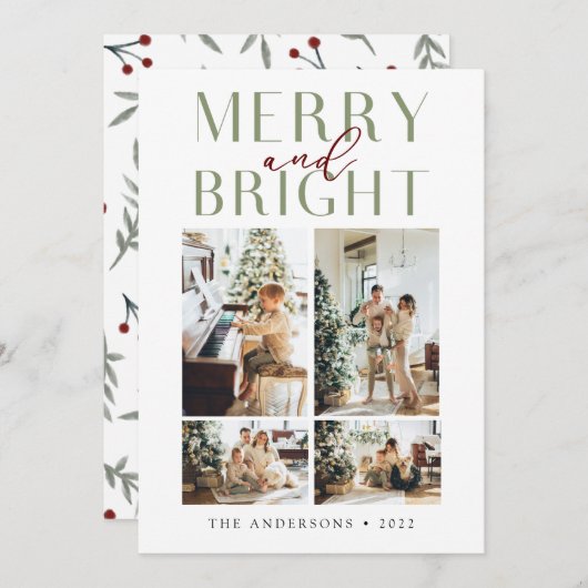 エレガント明メリーるい4枚の写真 シーズンカード (正面/裏面)