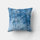 エレガント星パタークラシックン青モダン クッション (裏面)