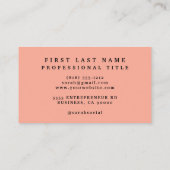 エレガント春カラフルフラワー名刺 名刺 (裏面)