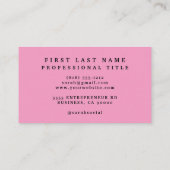 エレガント春カラフルフラワー名刺 名刺 (裏面)