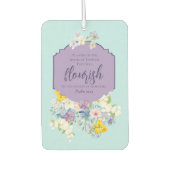 エレガント春フローラバイブル聖なる書物、 経典 カーエアーフレッシュナー (正面)