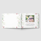 エレガント春フローラ写真葬儀 ゲストブック (全面)